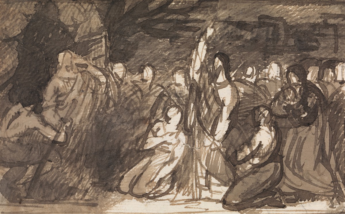 Study of Christ Raising Lazarus