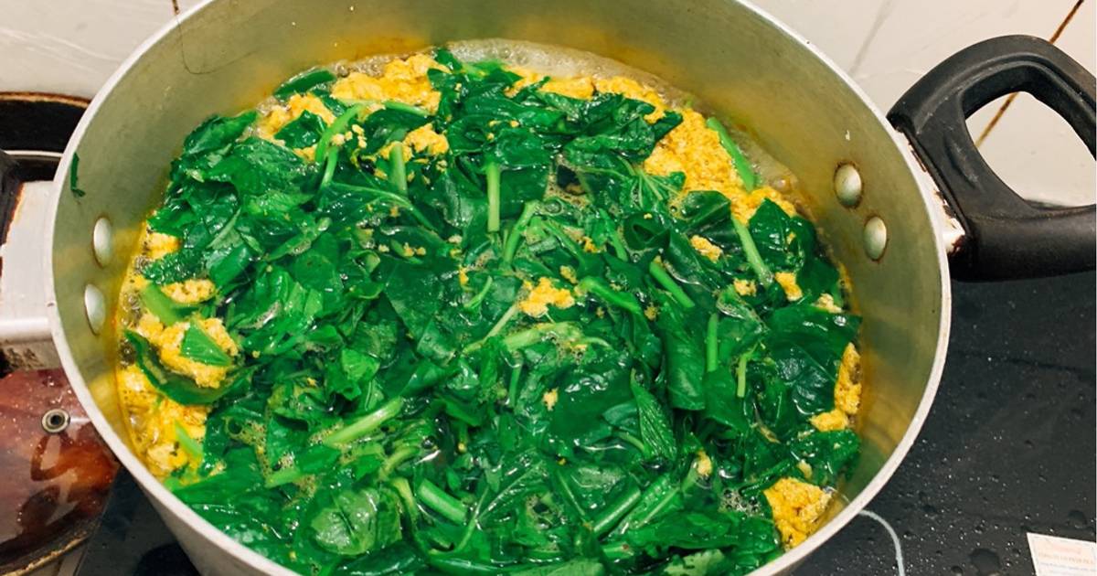 Canh rạm rau mồng tơi mix rau đay