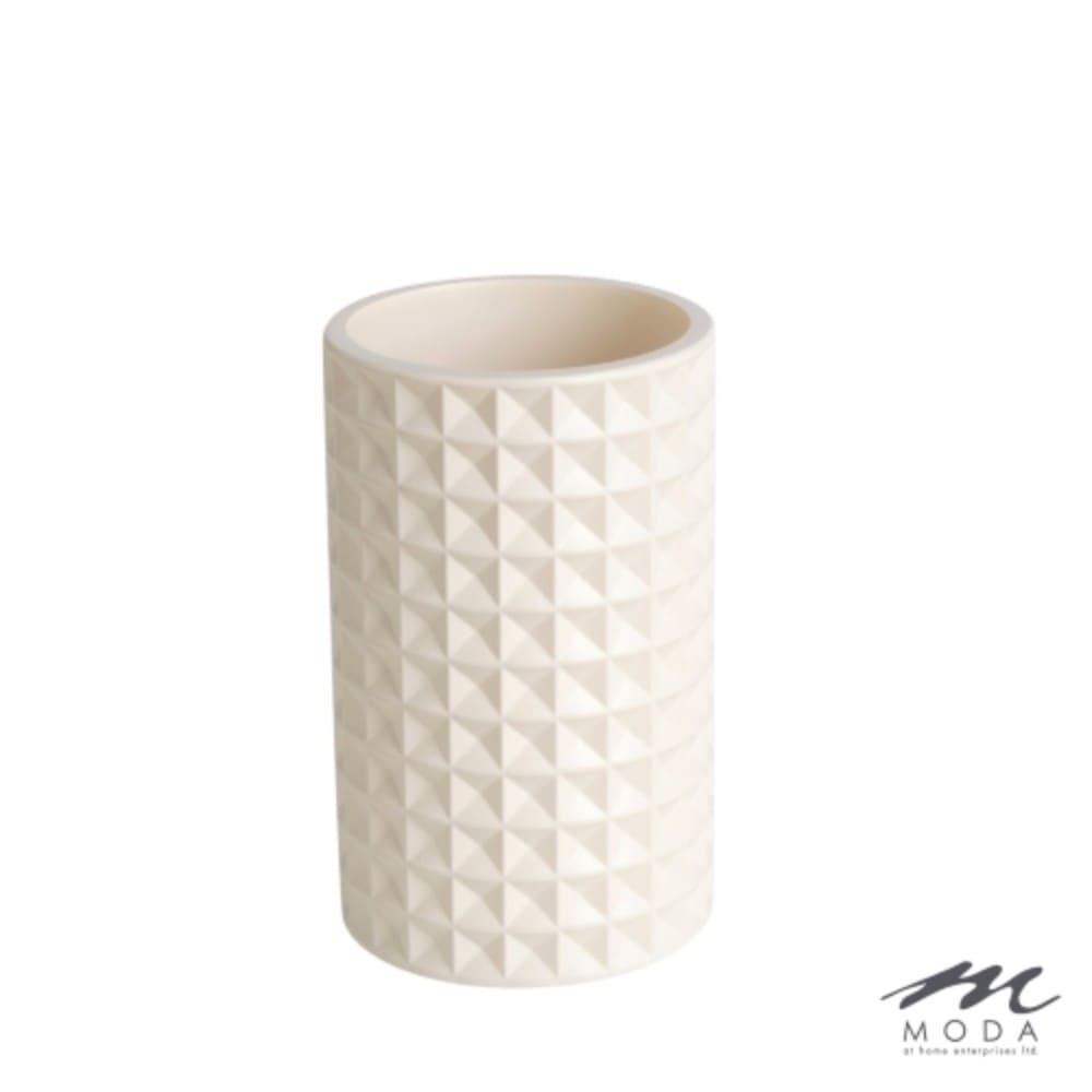 Vaso de resina Moda™ Braemar color marfil