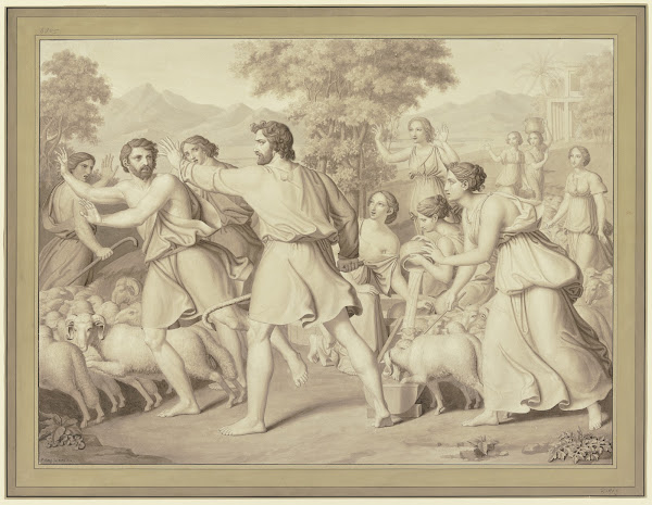 Moses und die Hirten am Brunnen 1828