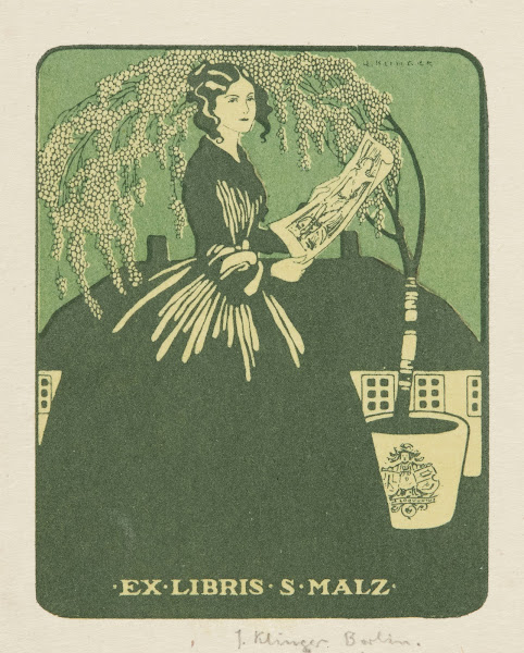 Bookplate of S Malz