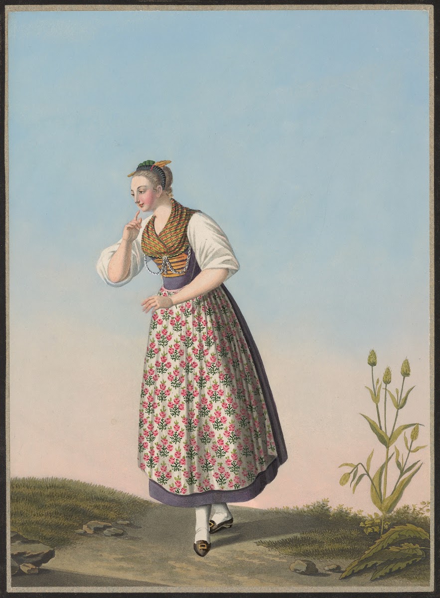 Genovieve Frey De Münsterlingen au Canton de Thurgovie 1825 1830
