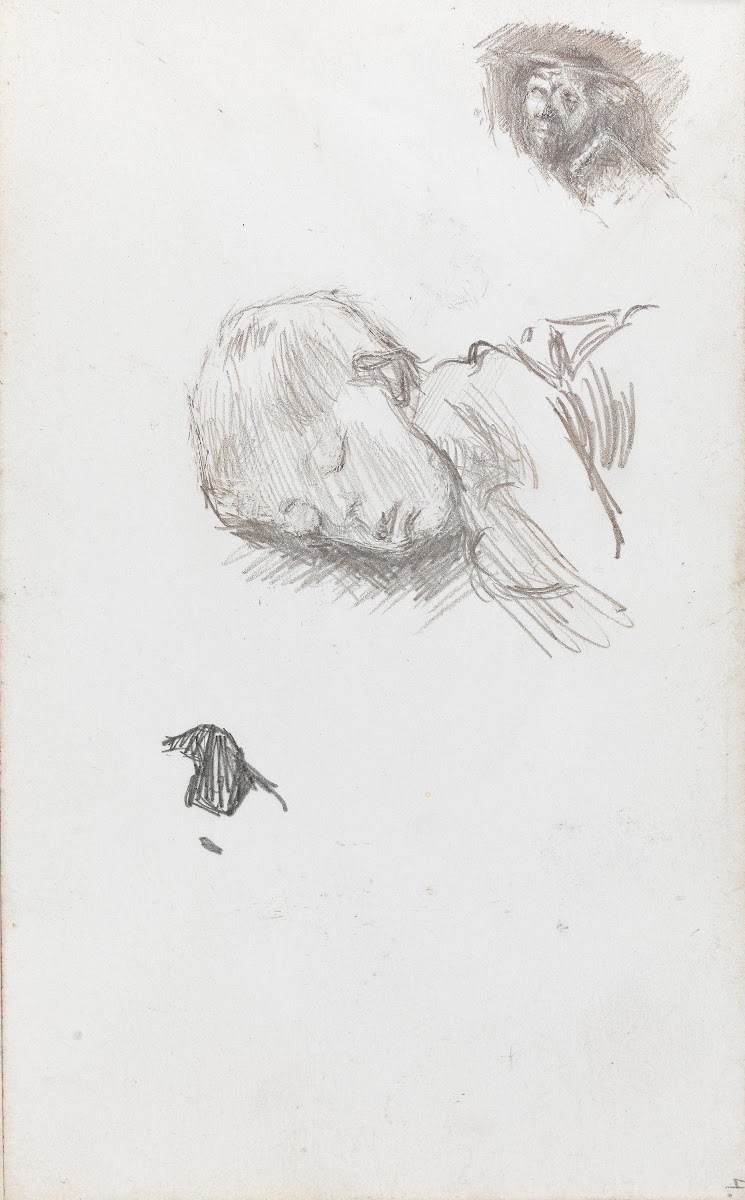 Ansikt sovende barn 1893