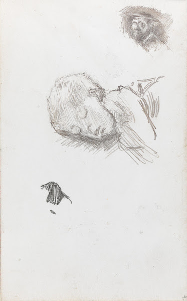 Ansikt sovende barn 1893
