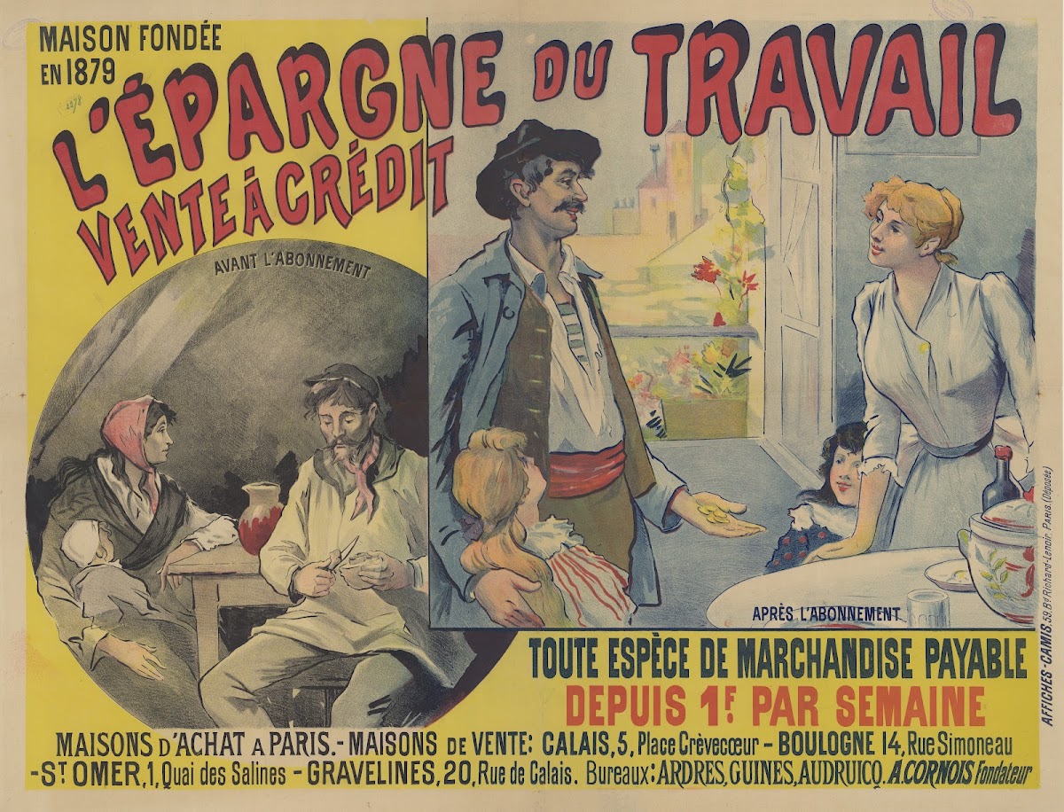 Lépargne du travail Vente à crédit 1891