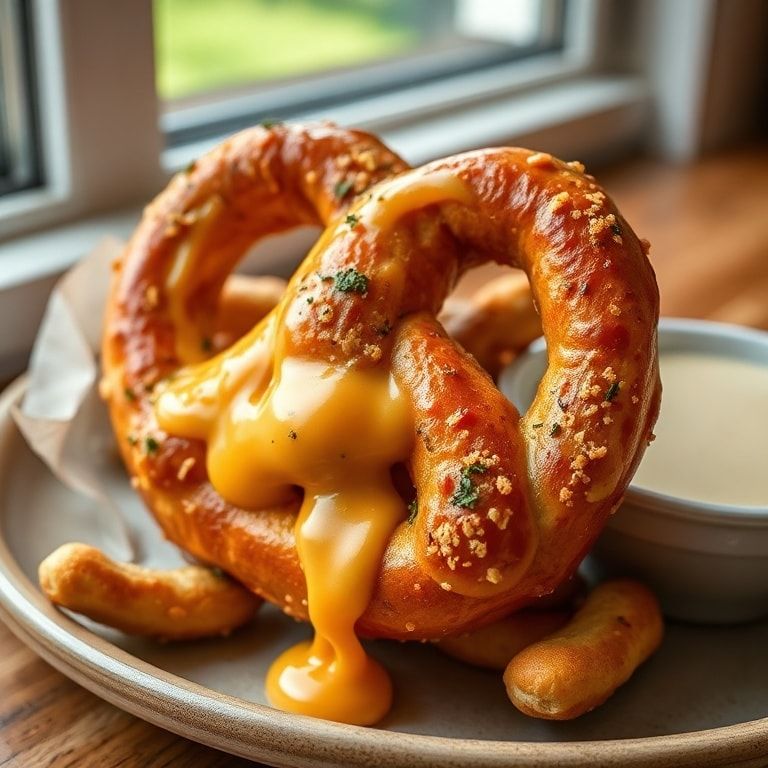 Easy Cheese Stuffed Pretzels Recipe for Snack Time – Cheesy, Crispy & Comforting finished