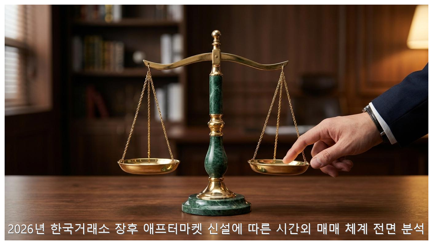 2026년 한국거래소 장후 애프터마켓 신설에 따른 시간외 매매 체계 전면 분석 핵심 안내 및 분석 인포그래픽 (4)