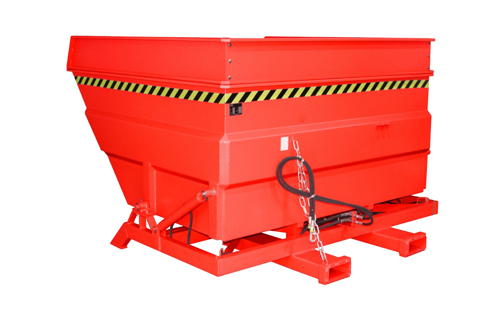 Kiepcontainer BKC-H 400, gelakt, Vuurrood