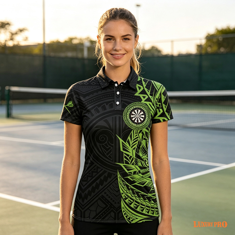 Women's Lapel Button Polo