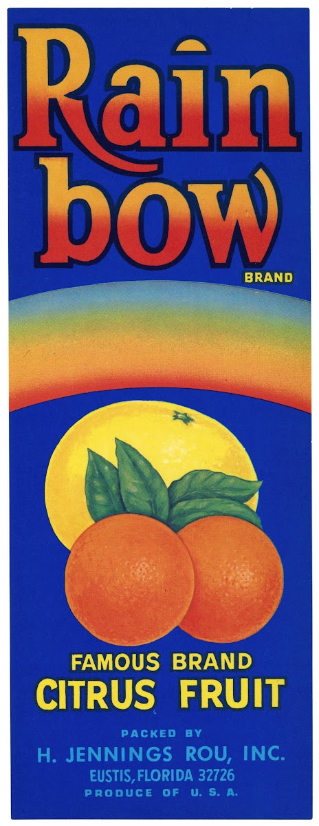 Rainbow Brand Citrus Label 1930 1950