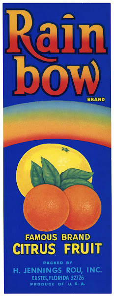 Rainbow Brand Citrus Label 1930 1950