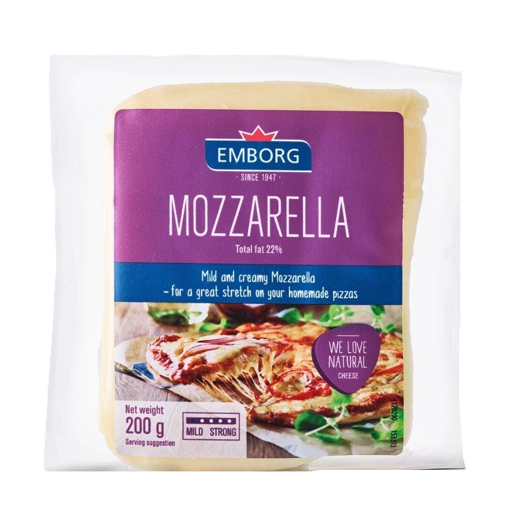 Emborg Mozarella Block 200G