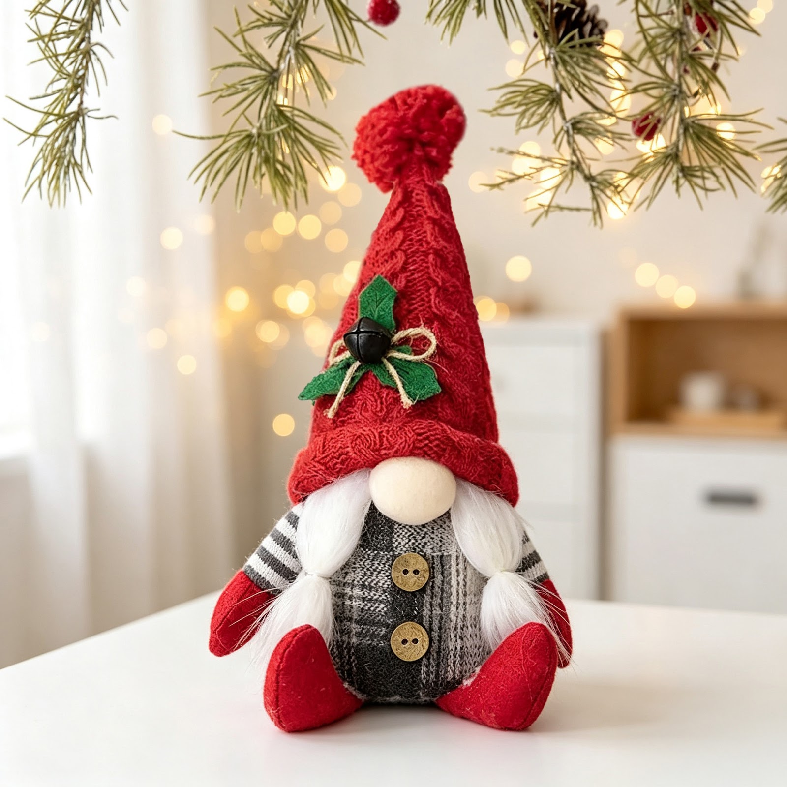 Decorative Gnome Figures in Country House Style