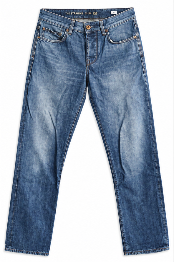 Blugi si Pantaloni - Blugi C&A The Straight albaștri M
