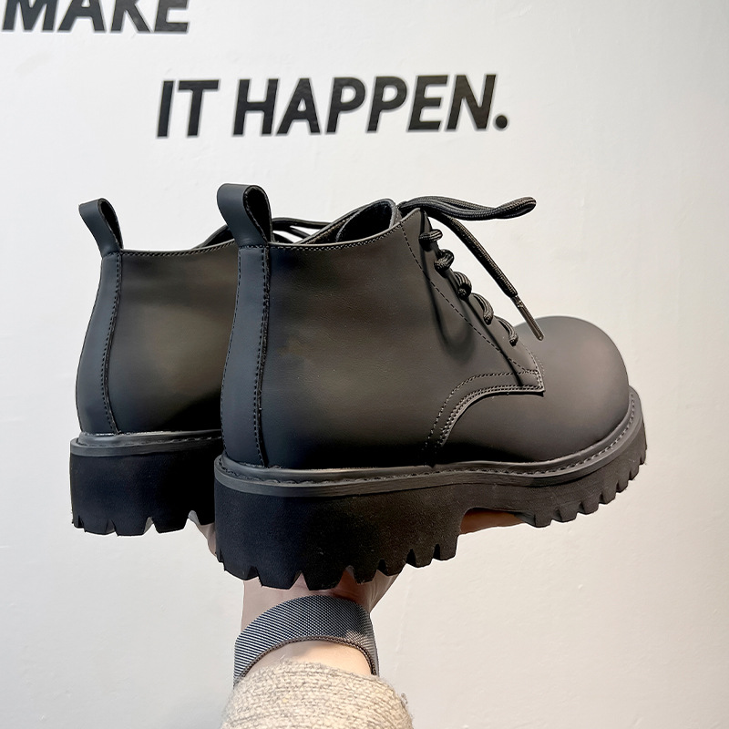 Men's Work Boots with Thick Soles