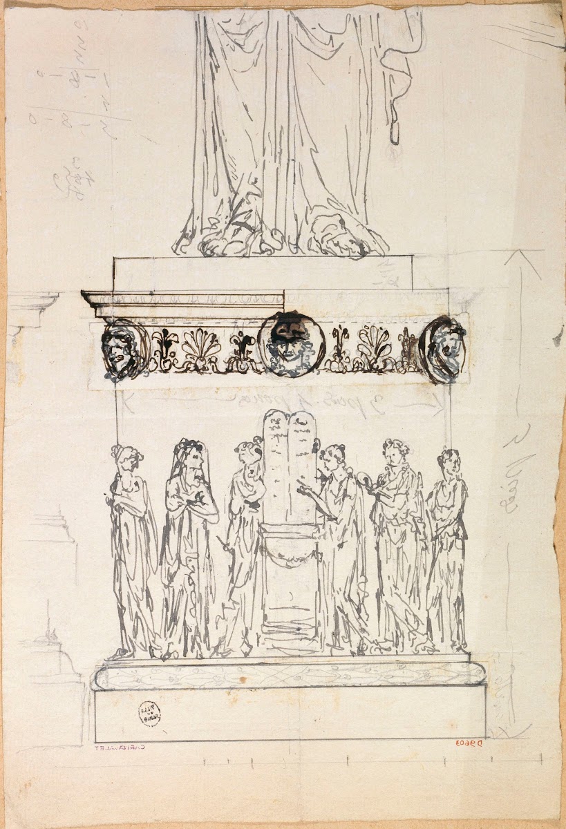 Piédestal avec la Table des Droits de lHomme 1735   1815