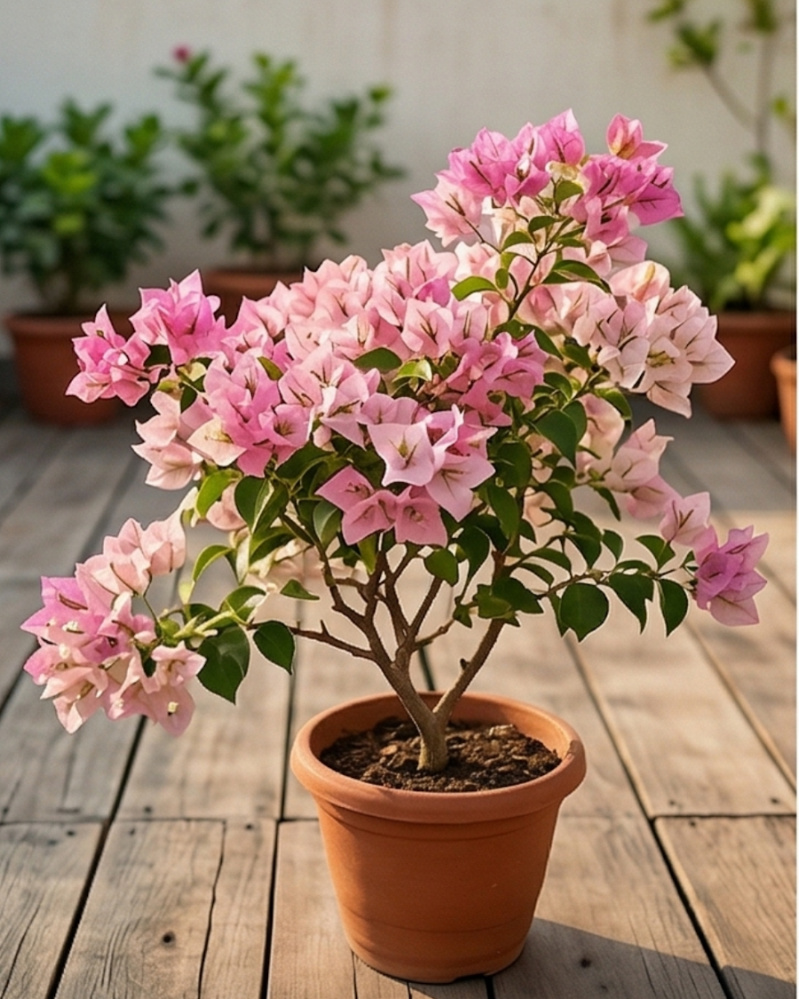 Imported Eva Tri-color Bougainvillea Plant — view 3
