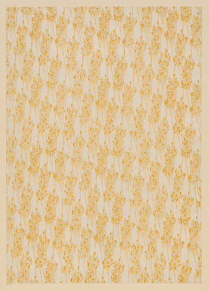 Lithografiertes Papier florales Flächenmuster 1903   1907