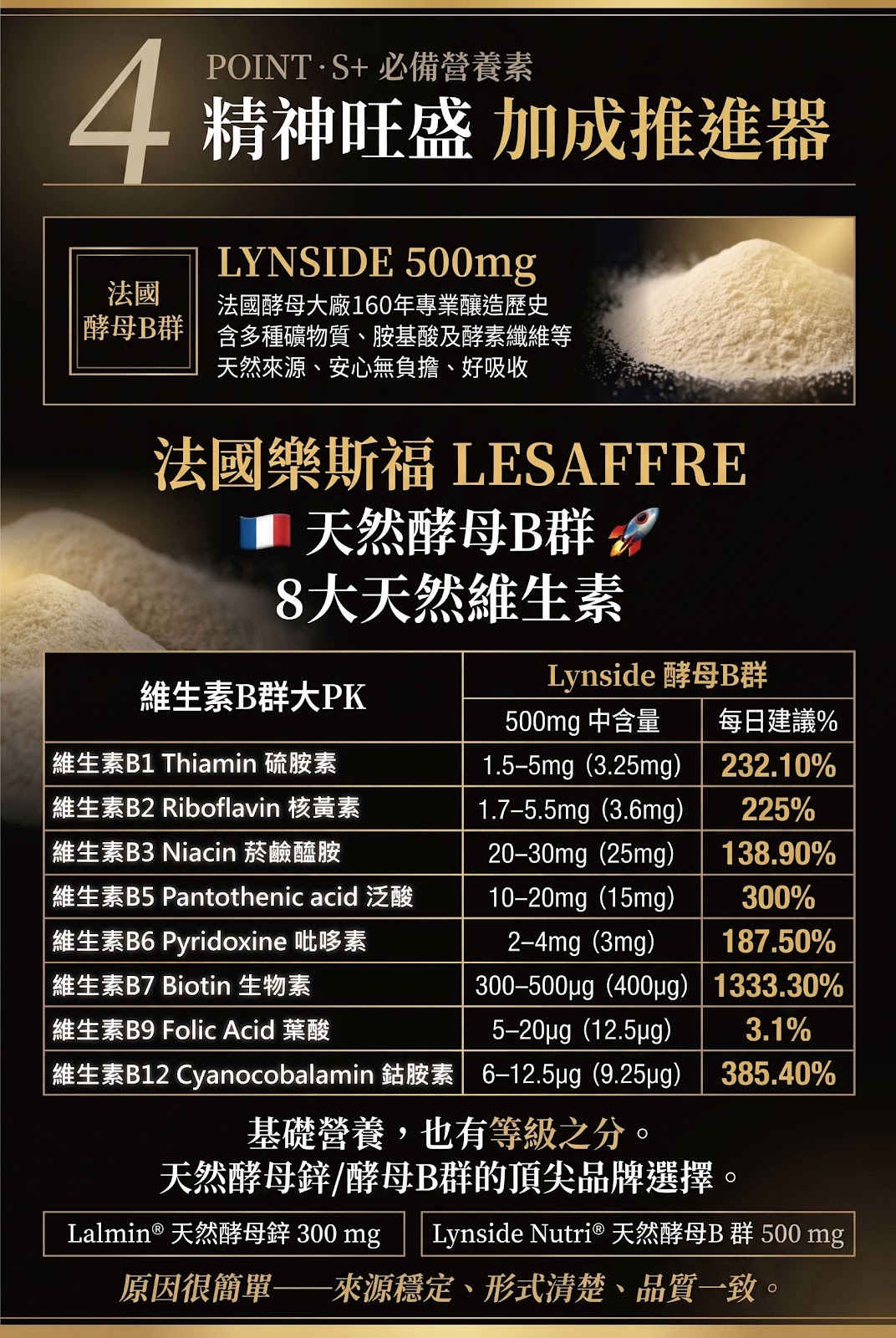 POINT4 Lynside B群 500mg 完整8種B群