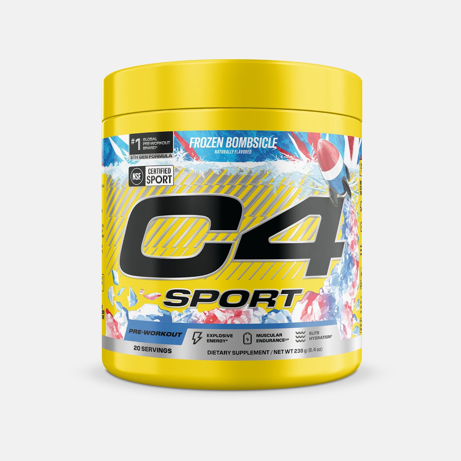 C4 Sport Pre-Workout — Frozen Bombsicle, 14 Servings