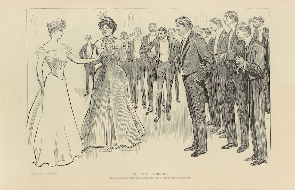 Studies in expression when a debutante meets the eligible young men 1900 1905