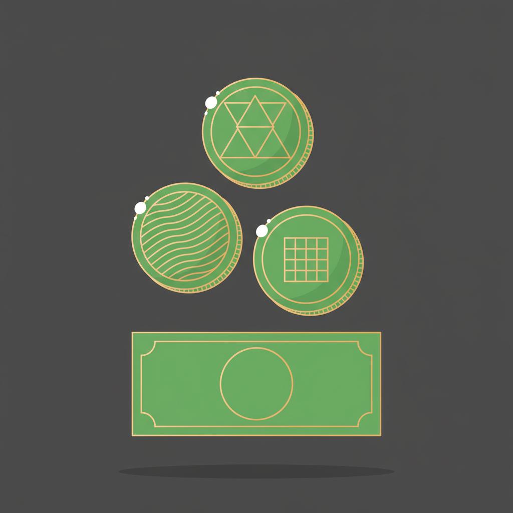 Minimal 2D vector of three stylized crypto tokens floating above a one hundred bill silhouette in Finance Police colors how much crypto can I buy with $100