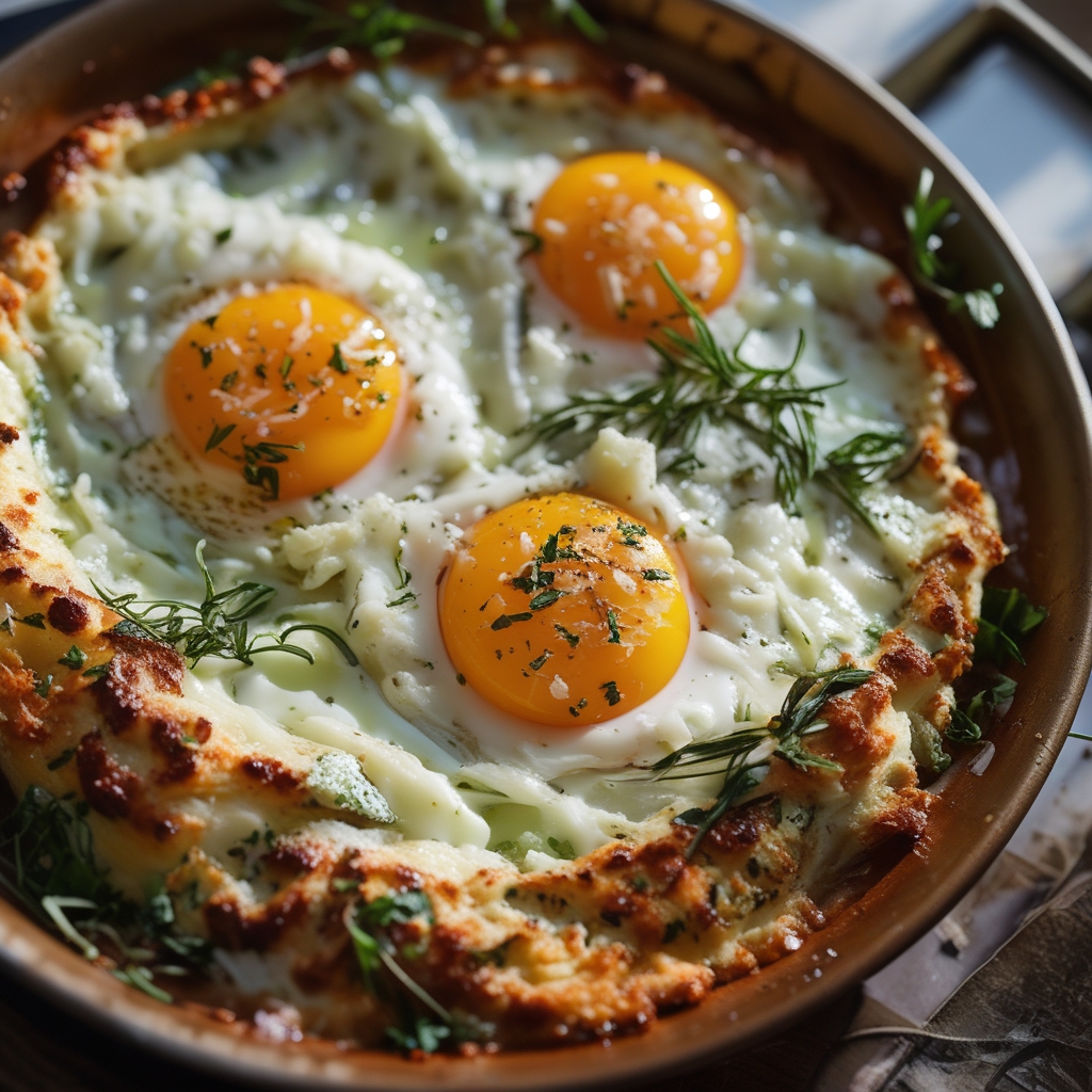 Baked Feta Eggs Recipe – Easy & Flavorful Breakfast Delight