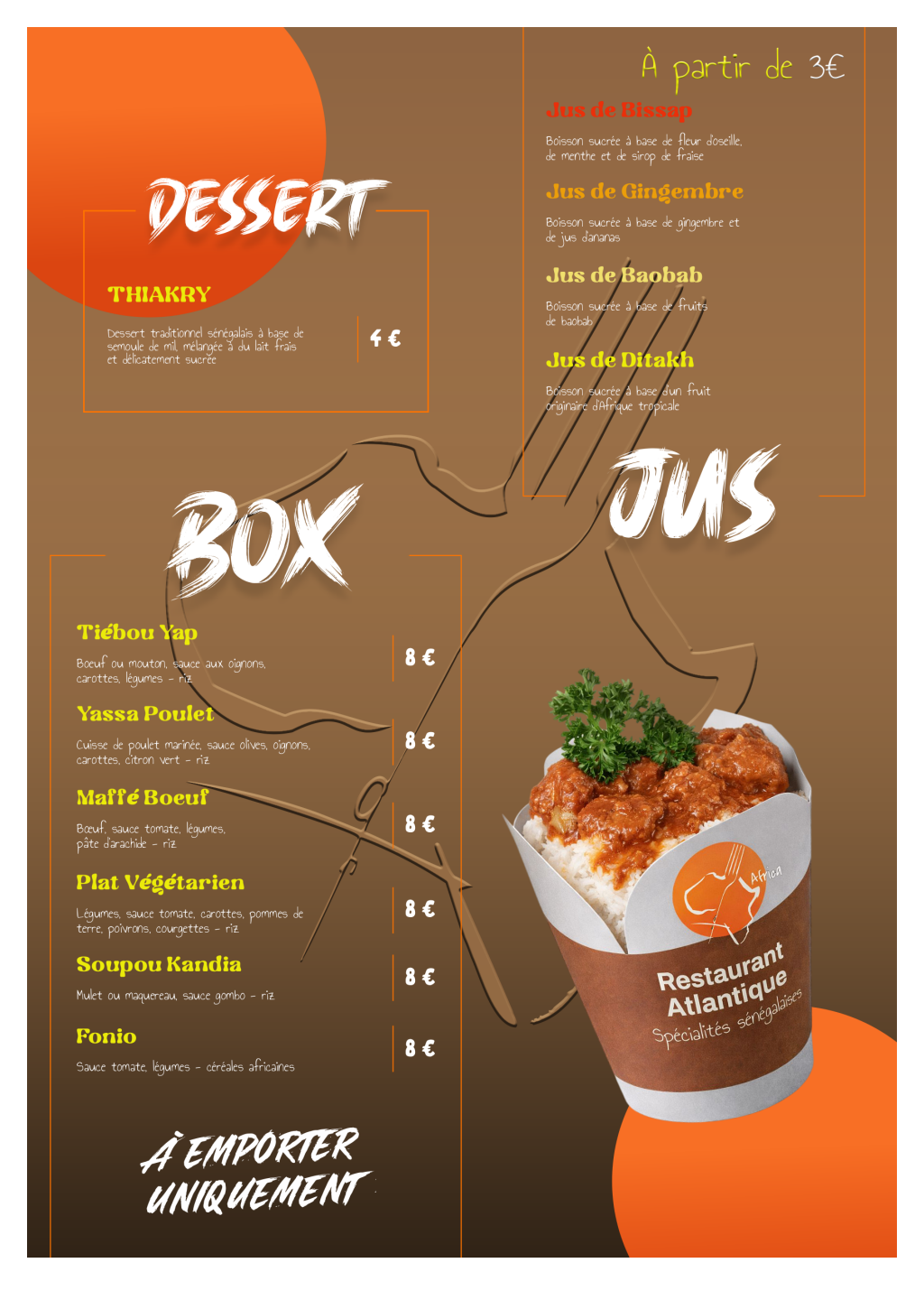 Menu verso