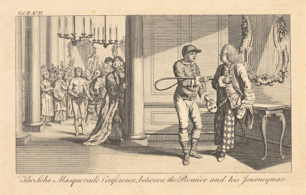 The Soho masquerade conference between the Premier and his journeyman 1770