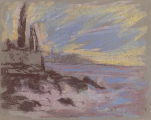 Coastal Motif with Cyprusses 19251928