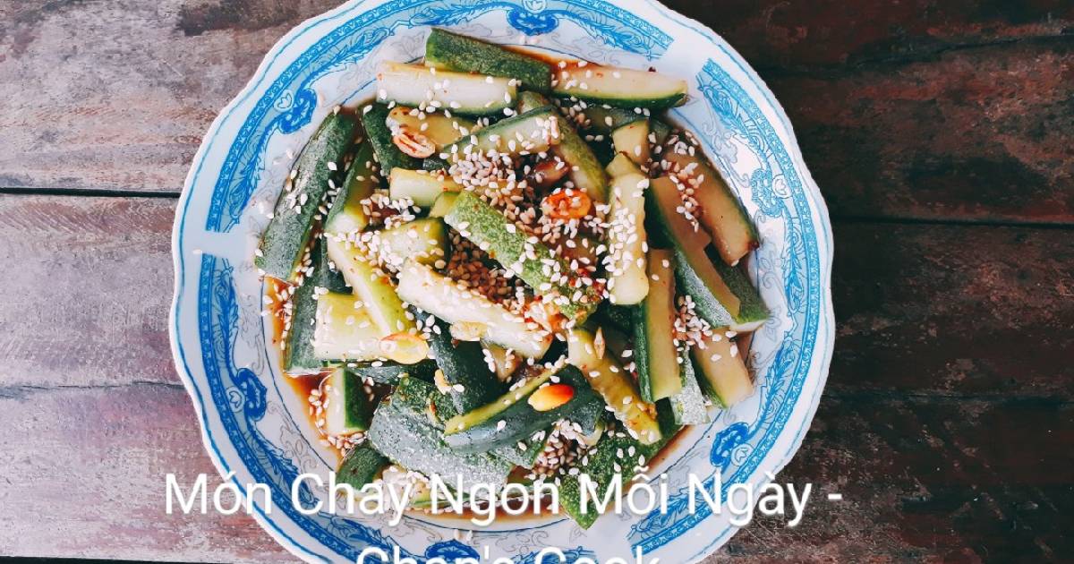 Dưa leo trộn chay