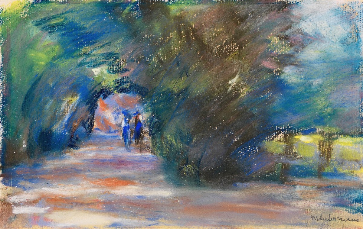 Allee mit zwei Reitern 1911