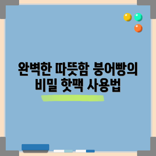 붕어빵핫팩, 겨울 따뜻함, 핫팩 사용법, 겨울철 필수품, 핫팩 추천