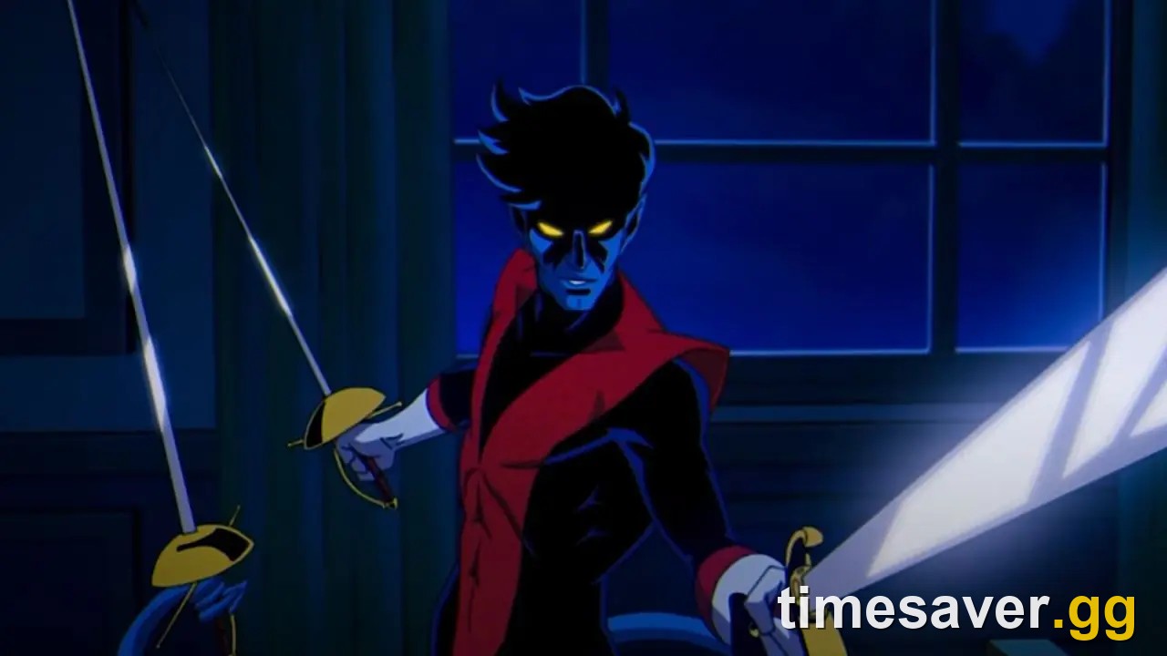 Nightcrawler illustrative character art (not an in-game Marvel Rivals model), the second leaked Season 11 hero