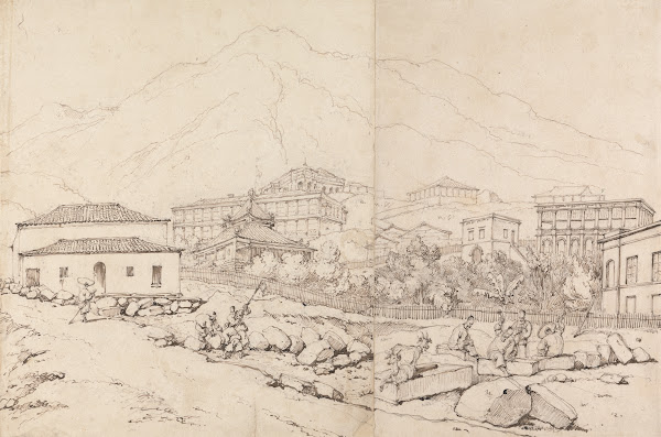Building on a Hillside in a Mountainous Village