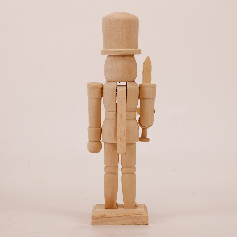 Nussknacker-Figur aus Holz, 20 cm, zum Selbstgestalten