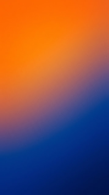 Minimalist Smooth Gradient from Vibrant Orange to Rich Blue - Free mobile Wallpaper