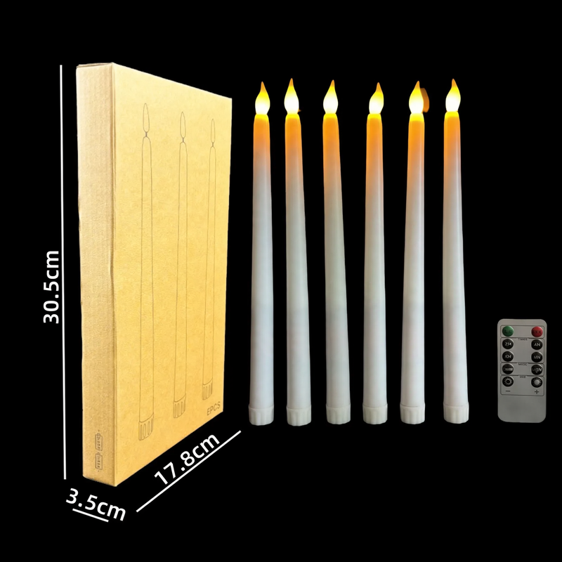 Electronic LED Taper Candle with Remote Control