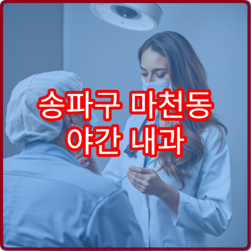 송파구 마천동 야간 내과 진료 가능한 병원 야간 진료 위치 안내