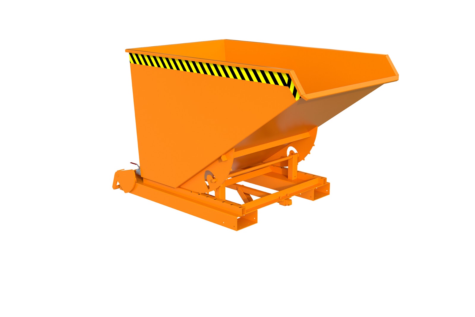 Spaander-kiepcontainer S4A 1200, gelakt, Geeloranje