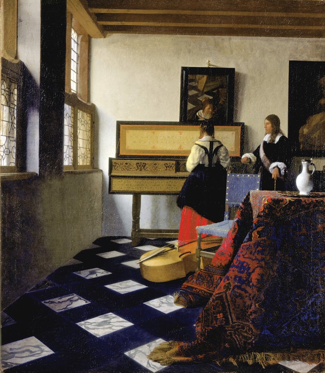 Lady At The Virginal With A Gentleman the Music Lesson