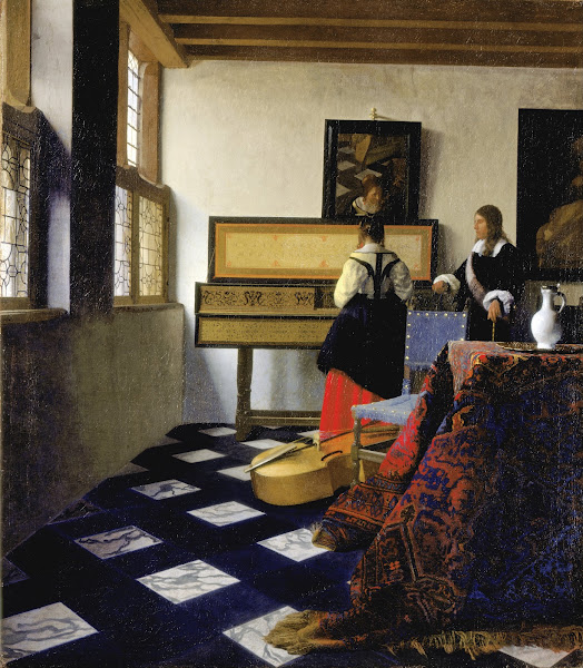 Lady At The Virginal With A Gentleman the Music Lesson
