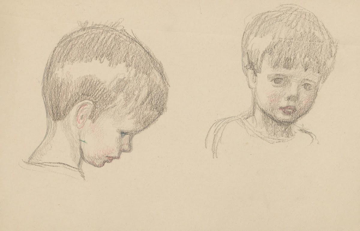 Boy seen from two angles 1895 1928