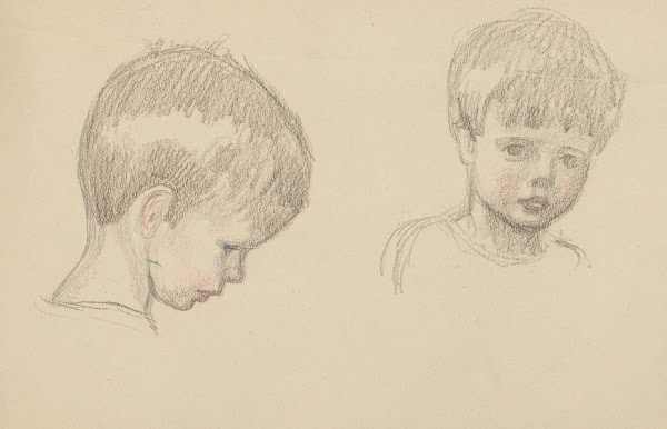 Boy seen from two angles 1895 1928