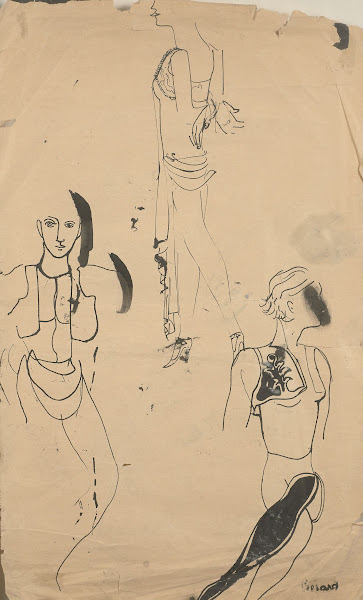Trois études de costume