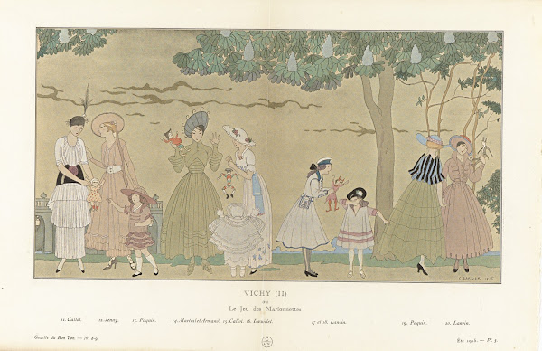 Gazette du Bon Ton Été  Le Jeu des Marionnettes 1915