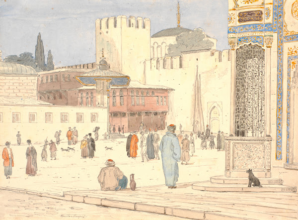 The Square in Front of Bab i Hümayan in Constantinople 1836