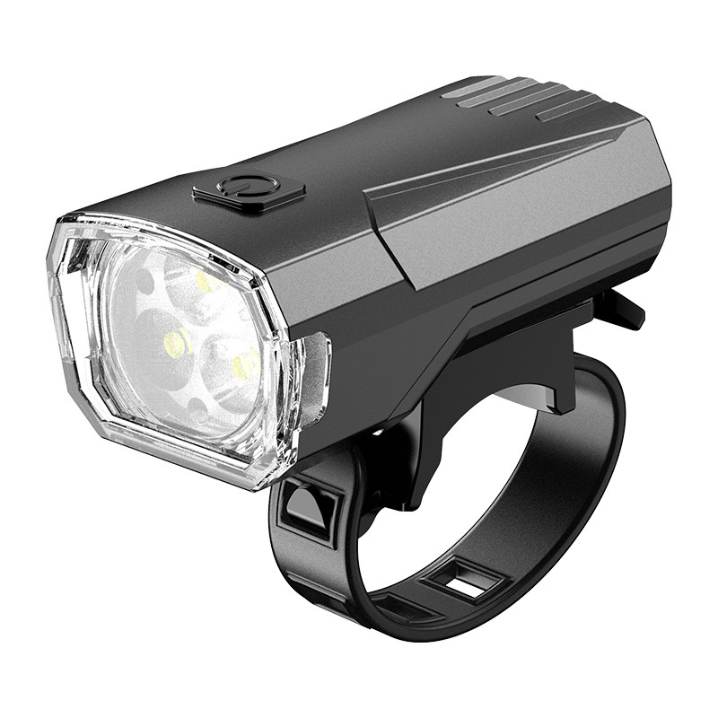Bicycle light with solar charging and USB connection