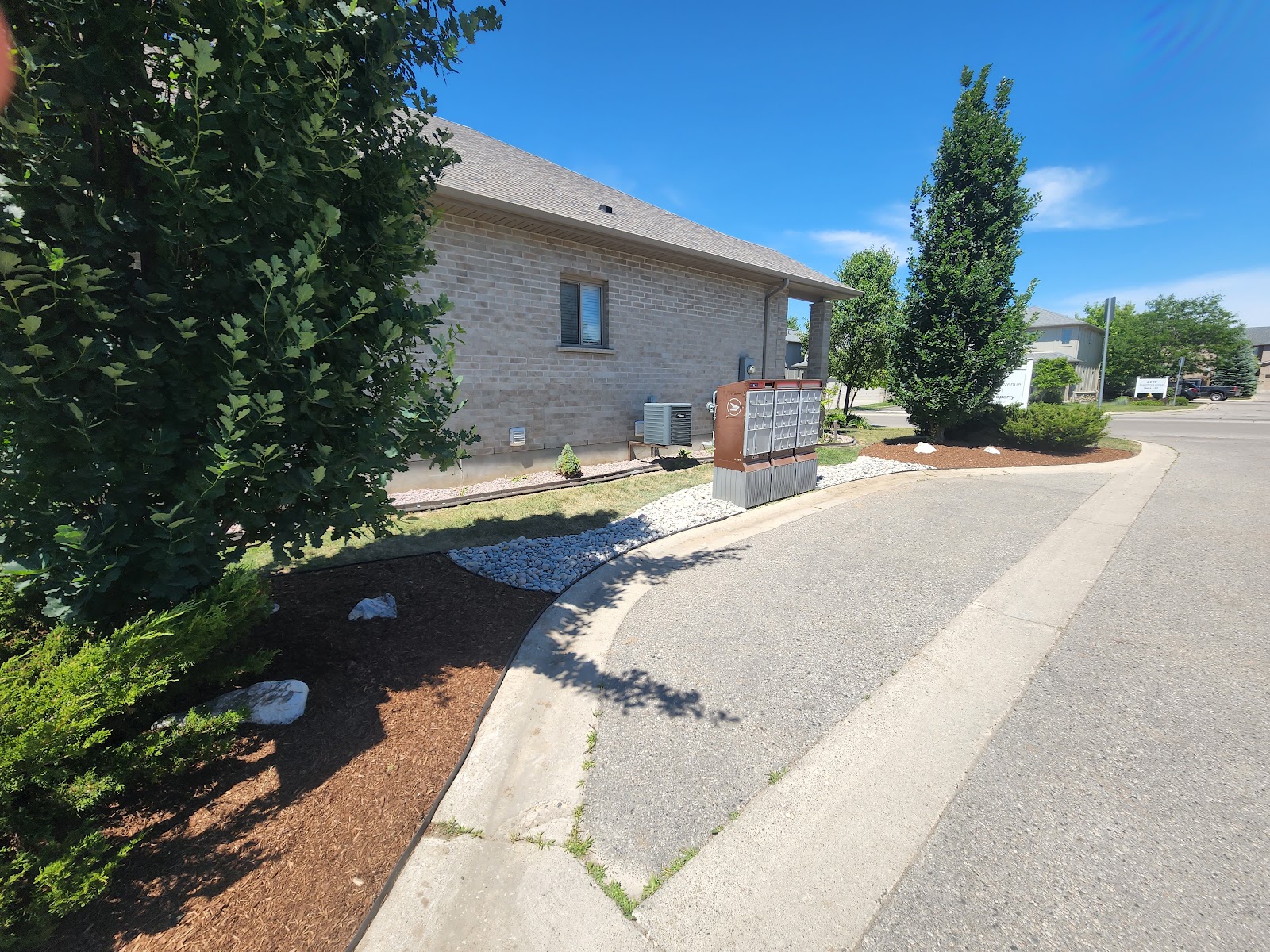 Backyard interlock paver patio installation in London, Ontario