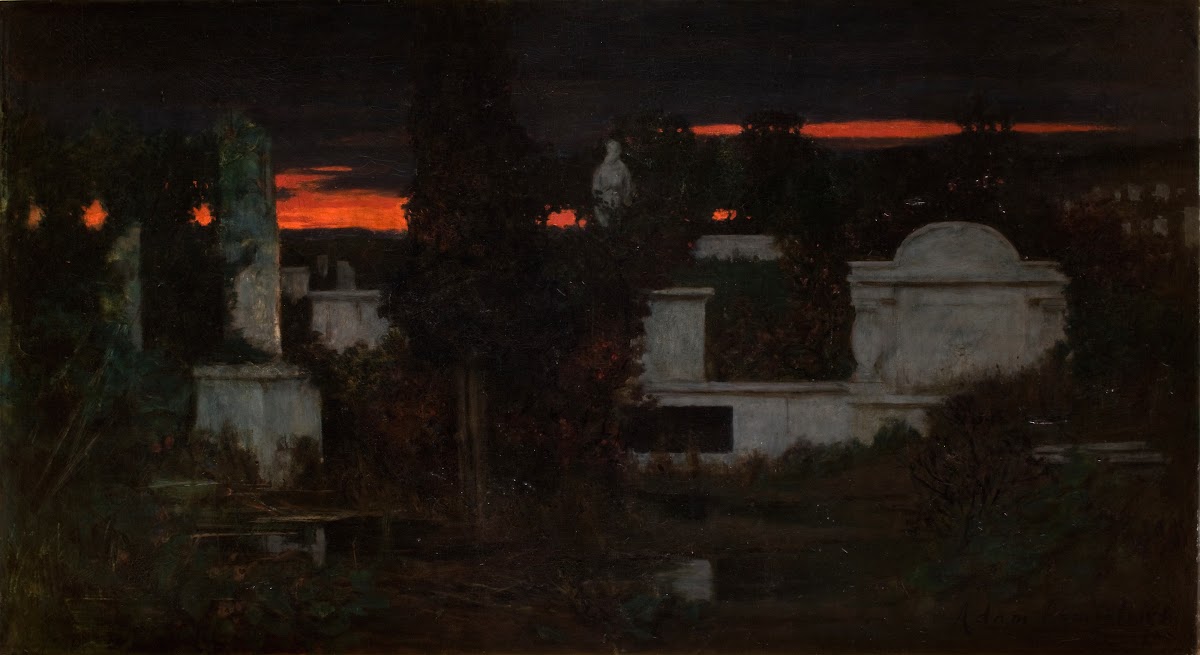 Italian Cemetery at Dusk 1880